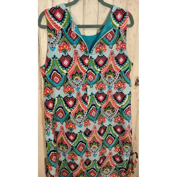 Buckhead Betties Dress | Moroccan Roll Pattern Zippered Back | Woman’s Size XL - Picture 7 of 8